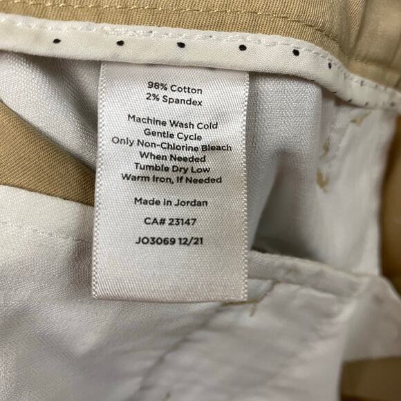 Talbots Perfect Skimmer Tan Khaki Pants Size 6 - Picture 7 of 9